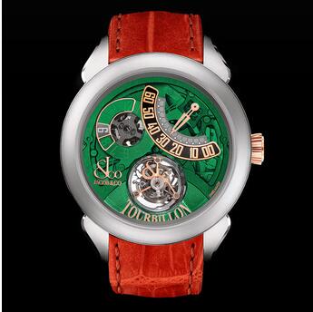 Jacob & Co. Palatial Flying Tourbillon Hours & Minutes Titanium (Red Mineral Crystal) PT520.24.NS.QG.A Replica Watch